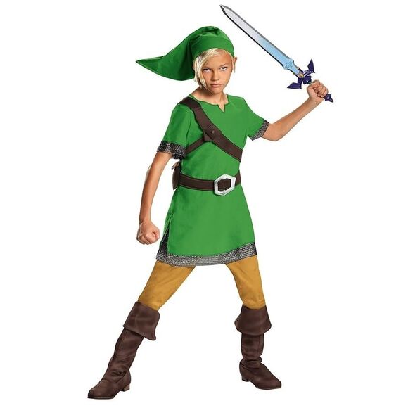 Zelda Link Costume Child Size Medium 7-8 - Picture 1 of 6